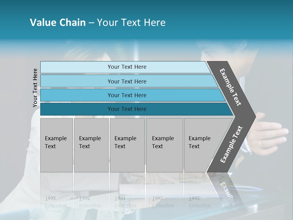 Office Life: Young Salesclerk Talking To A Customer PowerPoint Template