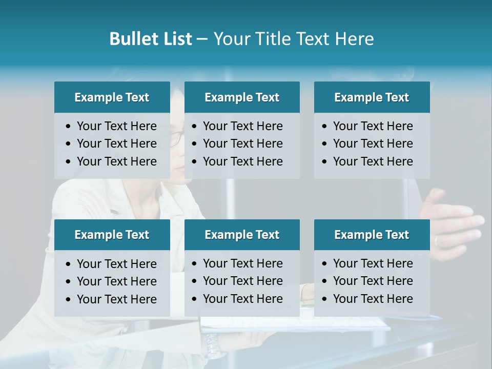 Office Life: Young Salesclerk Talking To A Customer PowerPoint Template