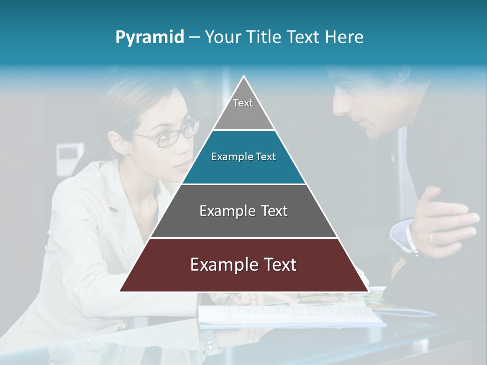 Office Life: Young Salesclerk Talking To A Customer PowerPoint Template