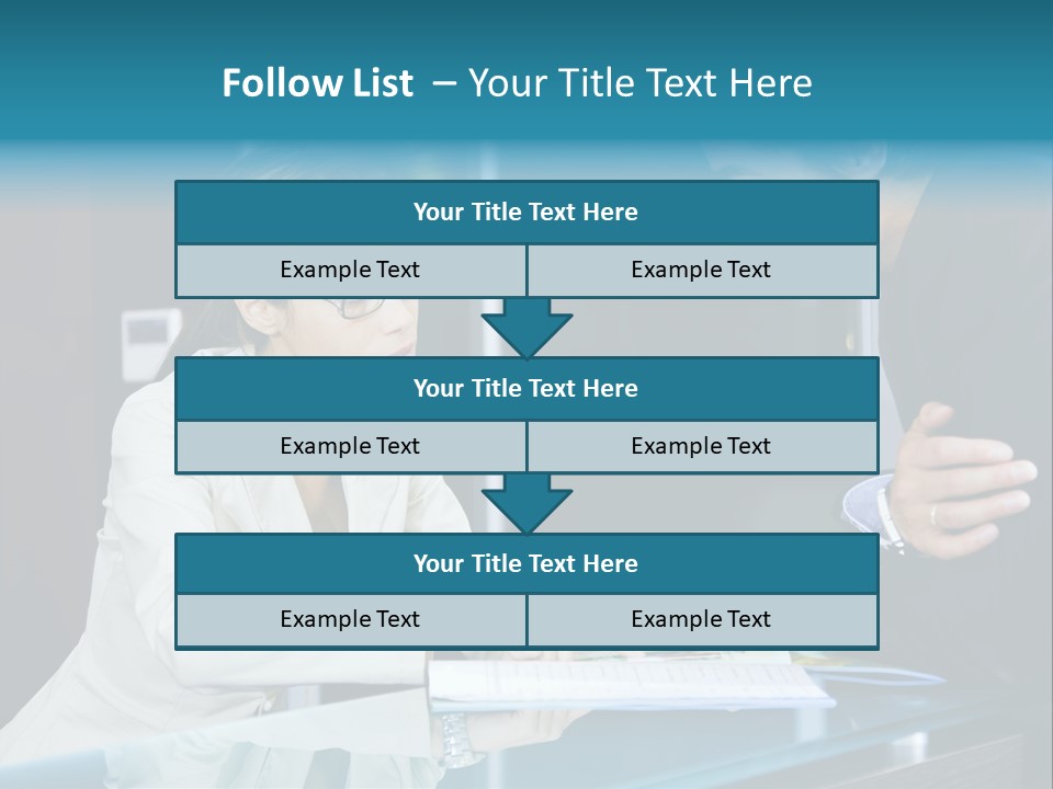 Office Life: Young Salesclerk Talking To A Customer PowerPoint Template