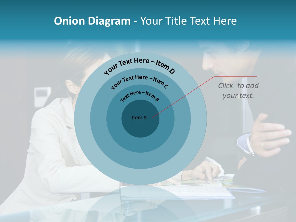Office Life: Young Salesclerk Talking To A Customer PowerPoint Template