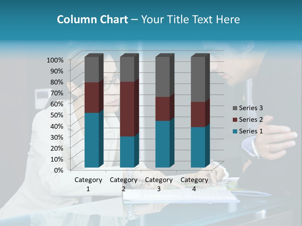 Office Life: Young Salesclerk Talking To A Customer PowerPoint Template