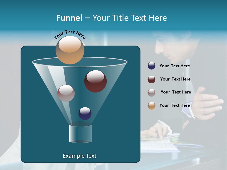 Office Life: Young Salesclerk Talking To A Customer PowerPoint Template