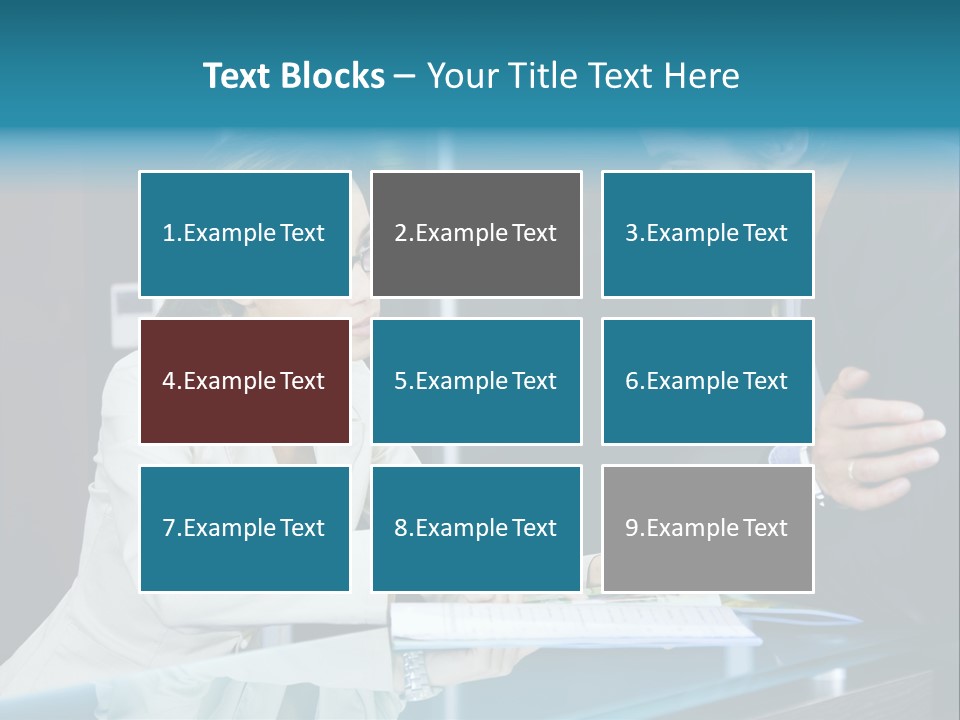 Office Life: Young Salesclerk Talking To A Customer PowerPoint Template