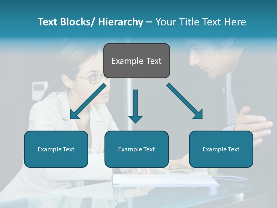 Office Life: Young Salesclerk Talking To A Customer PowerPoint Template
