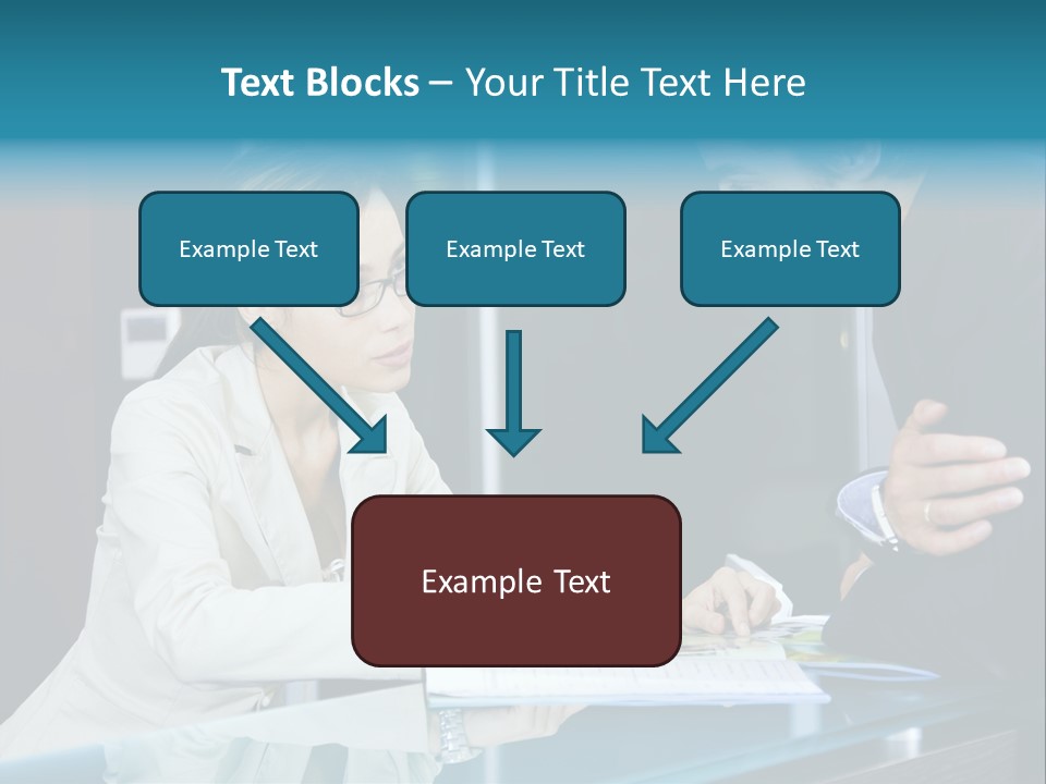 Office Life: Young Salesclerk Talking To A Customer PowerPoint Template