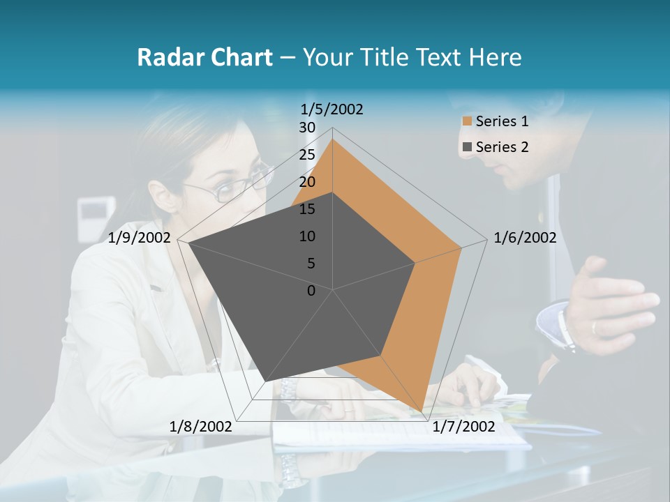 Office Life: Young Salesclerk Talking To A Customer PowerPoint Template