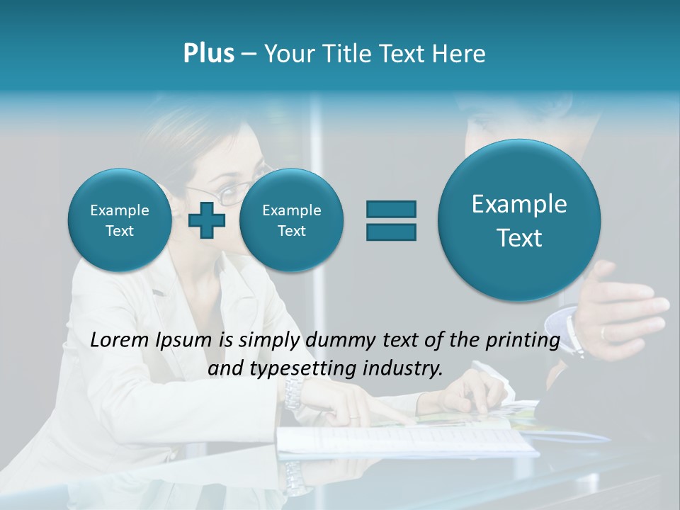 Office Life: Young Salesclerk Talking To A Customer PowerPoint Template