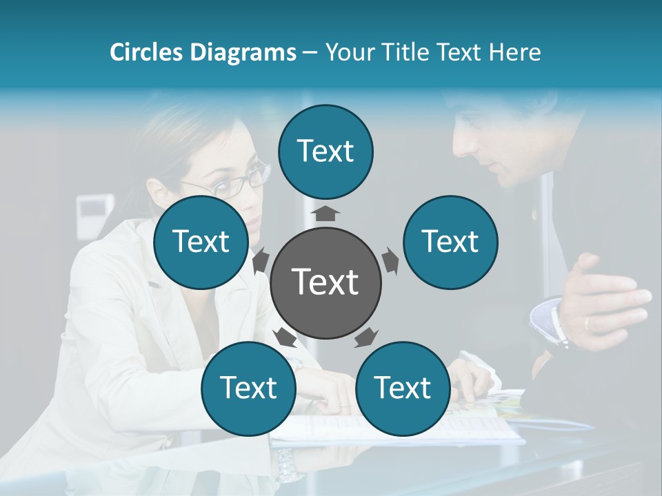 Office Life: Young Salesclerk Talking To A Customer PowerPoint Template
