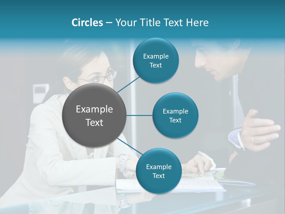Office Life: Young Salesclerk Talking To A Customer PowerPoint Template