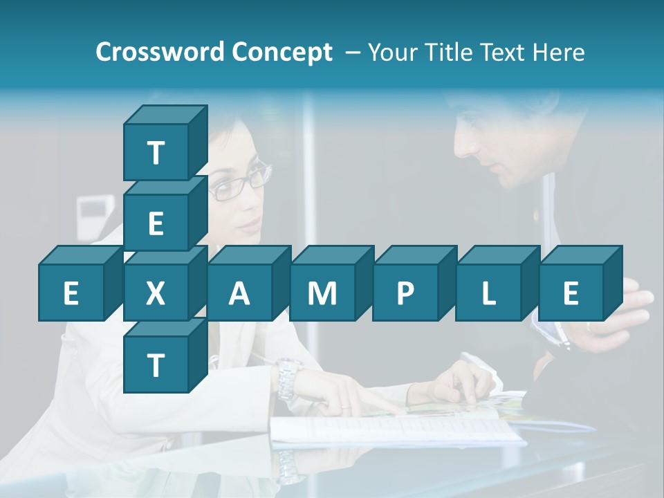 Office Life: Young Salesclerk Talking To A Customer PowerPoint Template