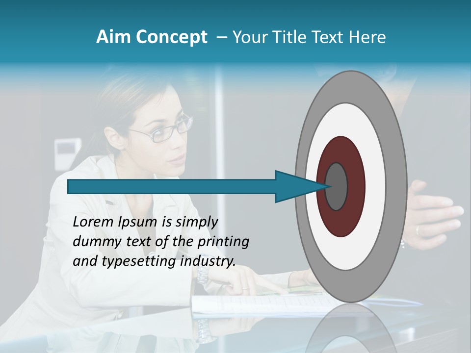 Office Life: Young Salesclerk Talking To A Customer PowerPoint Template