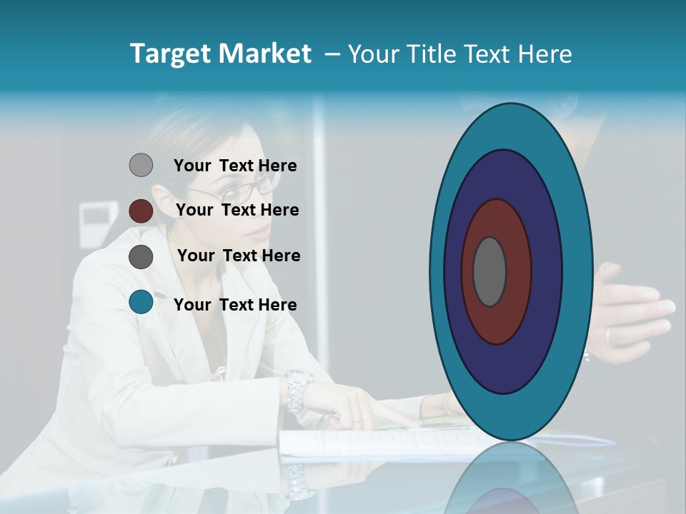 Office Life: Young Salesclerk Talking To A Customer PowerPoint Template