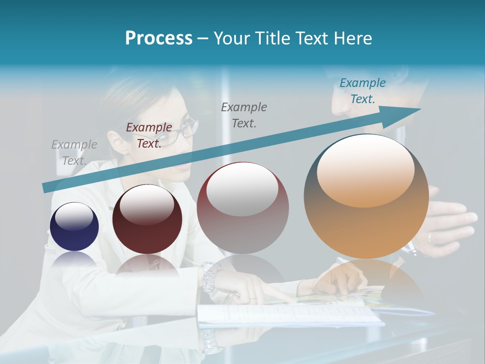 Office Life: Young Salesclerk Talking To A Customer PowerPoint Template