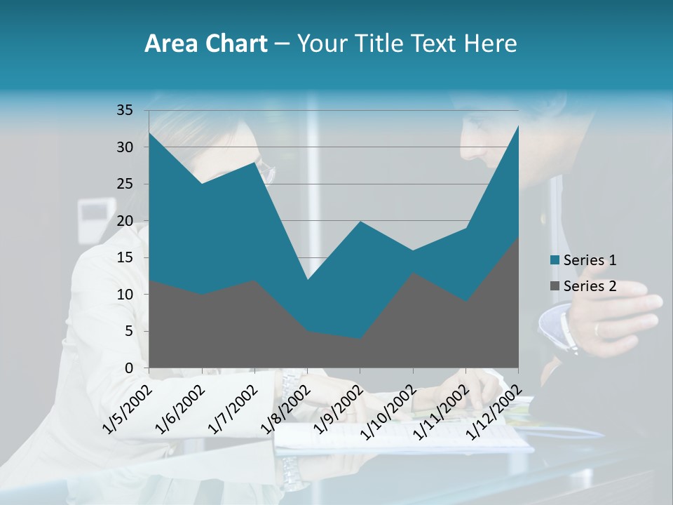 Office Life: Young Salesclerk Talking To A Customer PowerPoint Template
