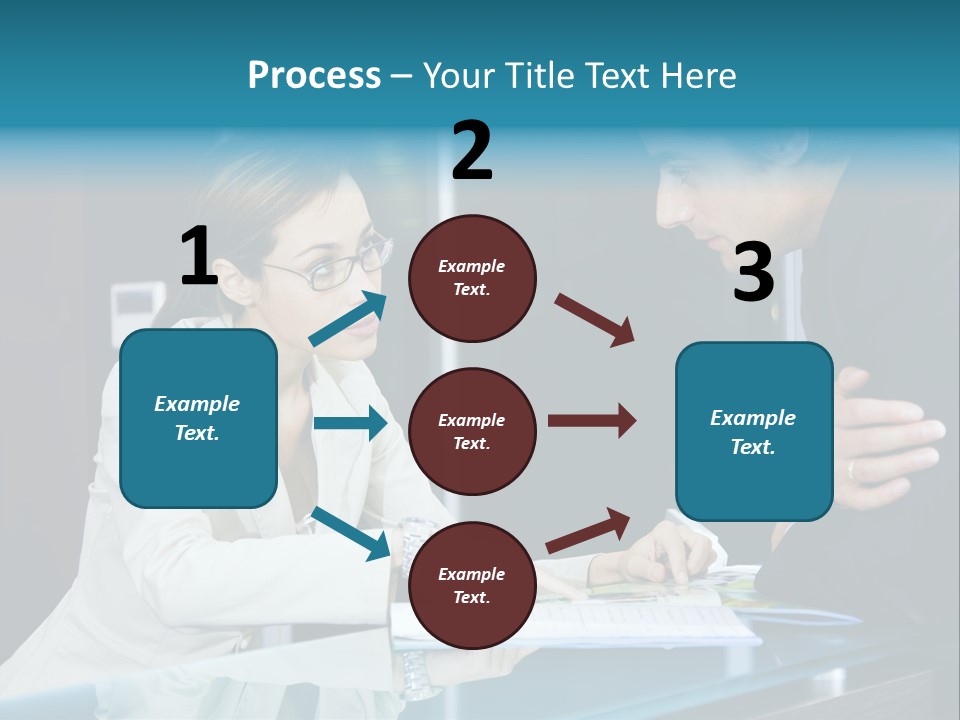 Office Life: Young Salesclerk Talking To A Customer PowerPoint Template