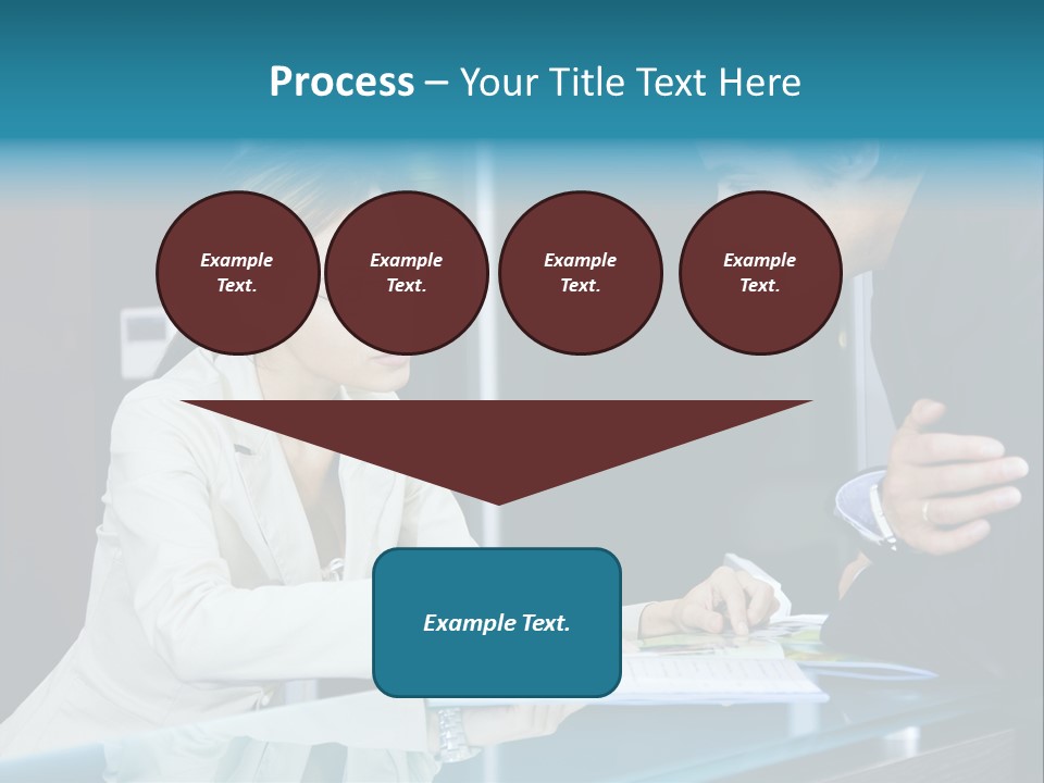 Office Life: Young Salesclerk Talking To A Customer PowerPoint Template