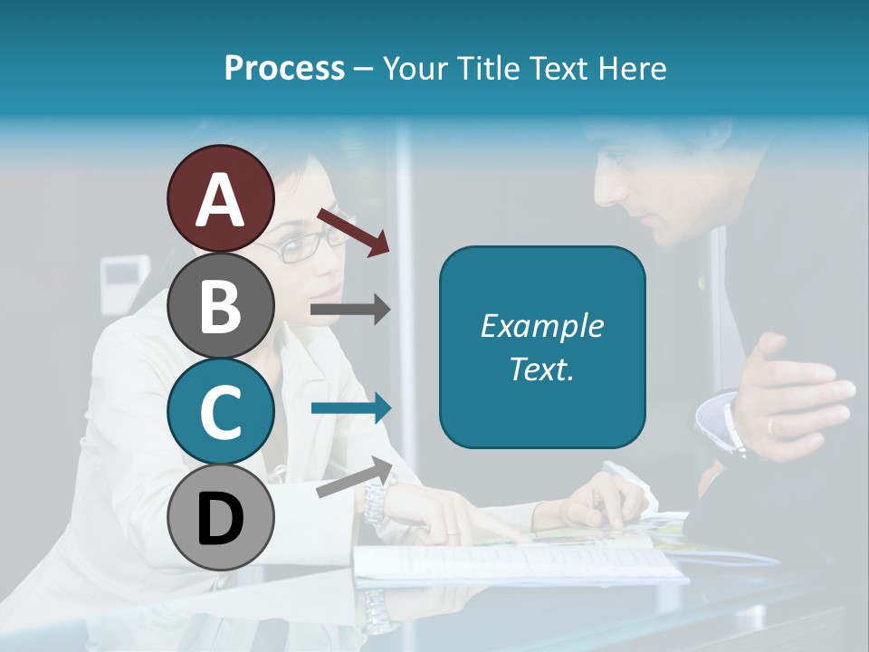 Office Life: Young Salesclerk Talking To A Customer PowerPoint Template