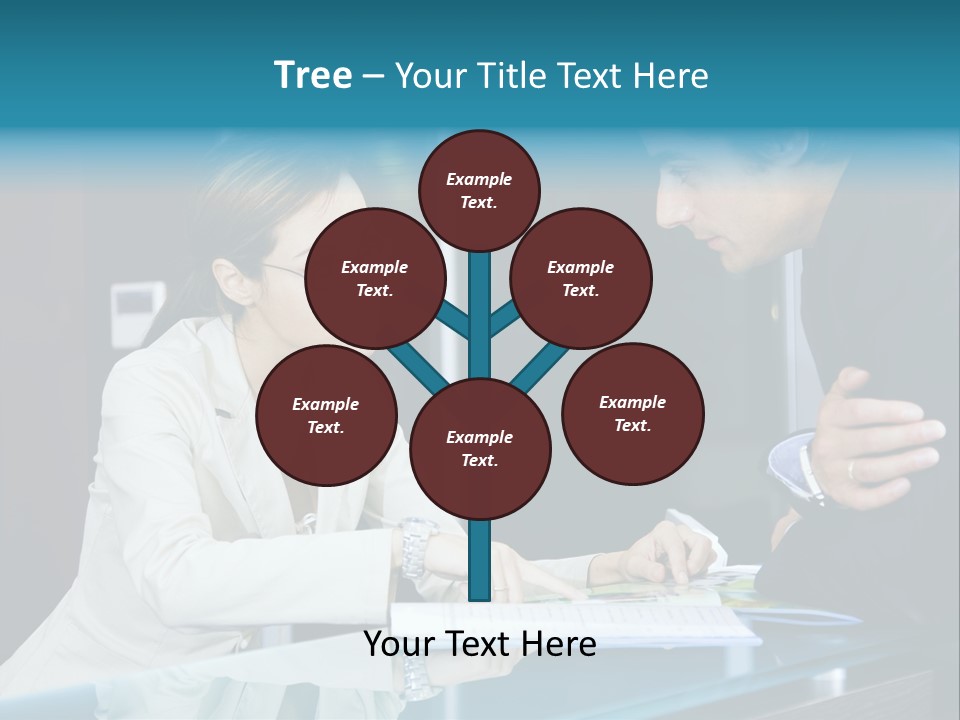 Office Life: Young Salesclerk Talking To A Customer PowerPoint Template