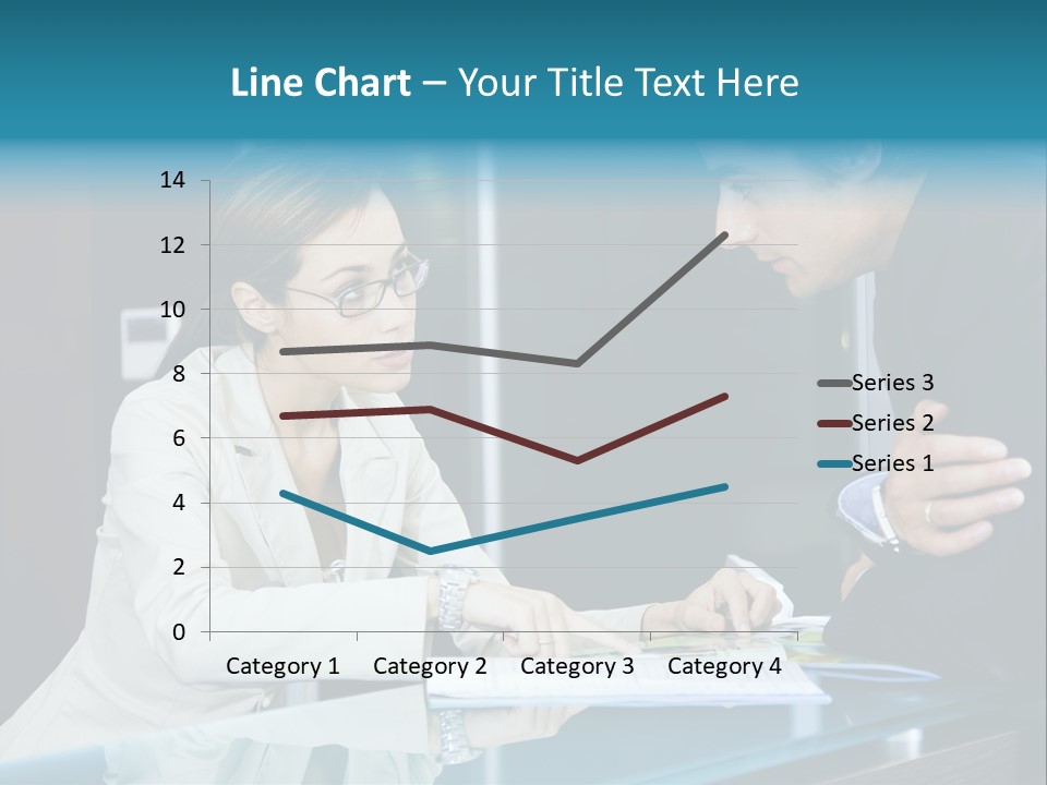 Office Life: Young Salesclerk Talking To A Customer PowerPoint Template