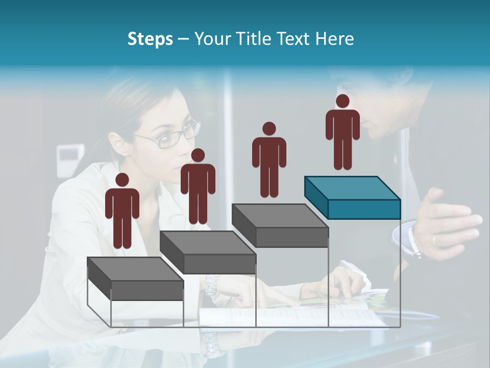Office Life: Young Salesclerk Talking To A Customer PowerPoint Template
