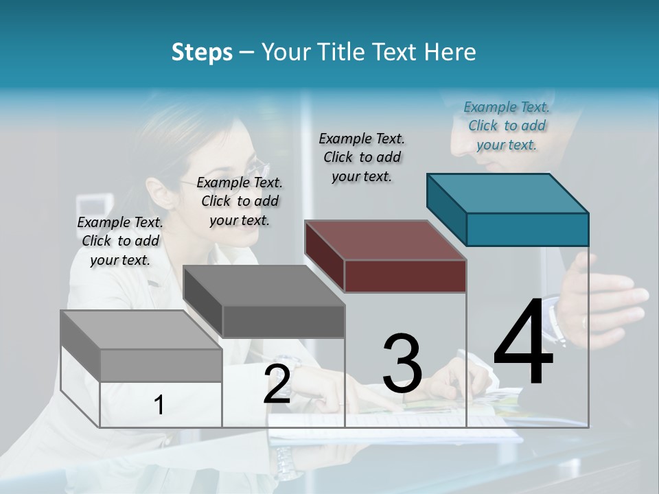 Office Life: Young Salesclerk Talking To A Customer PowerPoint Template