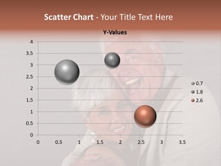 A Man And A Woman Are Smiling For The Camera PowerPoint Template