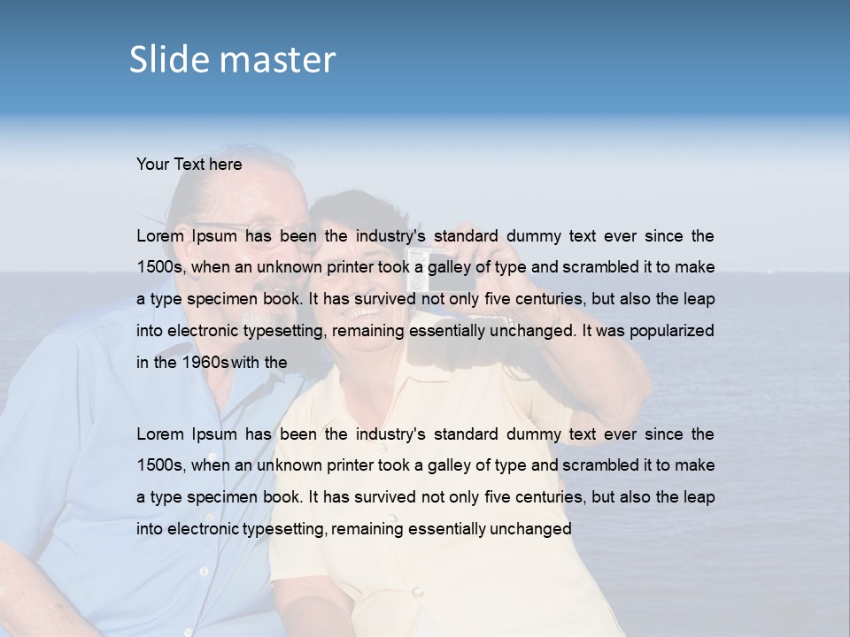 Seniors Taking Photo PowerPoint Template