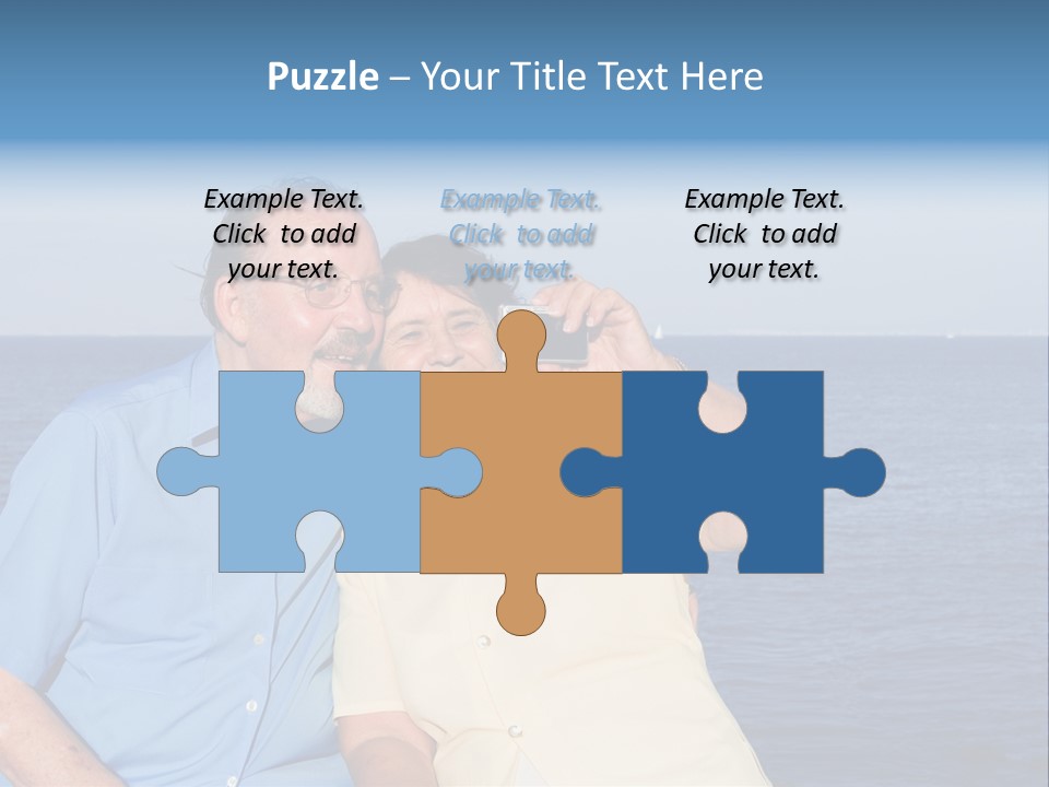 Seniors Taking Photo PowerPoint Template