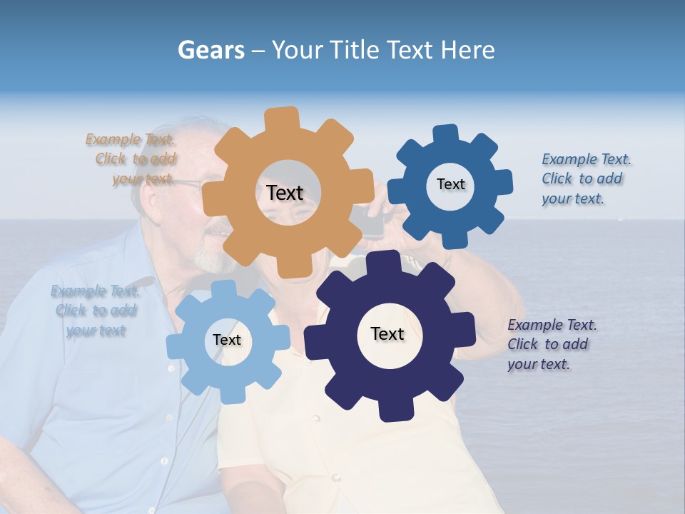 Seniors Taking Photo PowerPoint Template