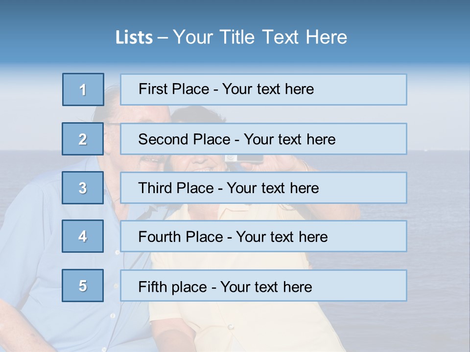 Seniors Taking Photo PowerPoint Template