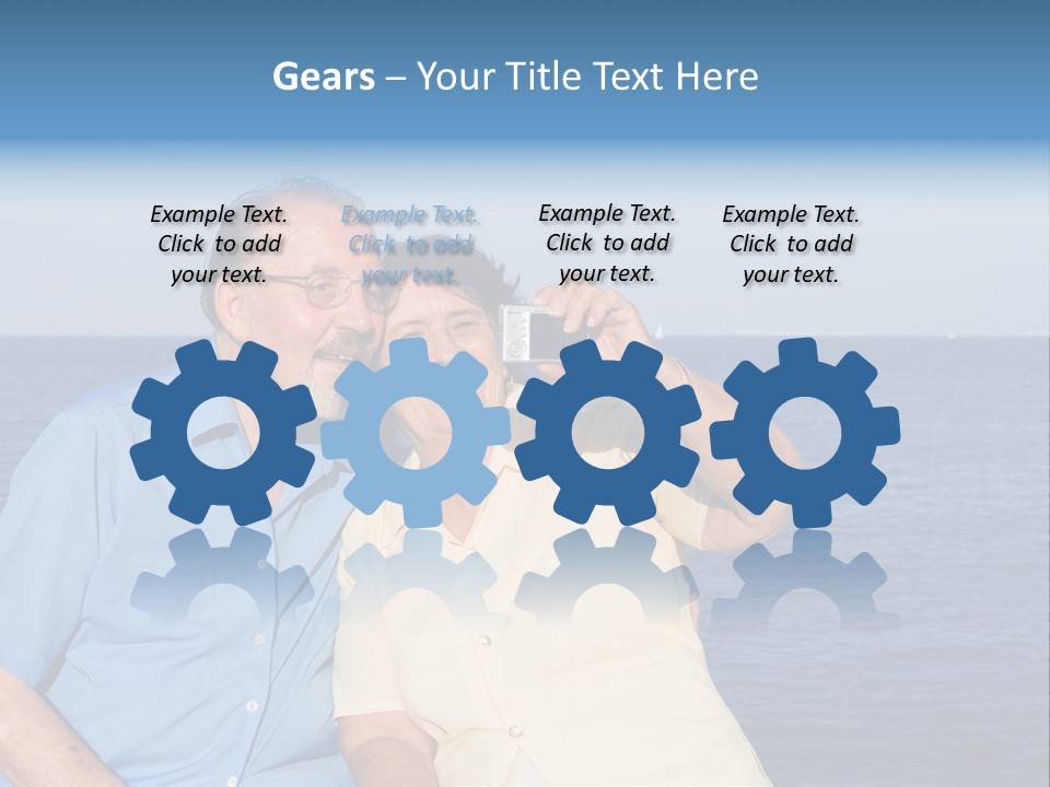 Seniors Taking Photo PowerPoint Template