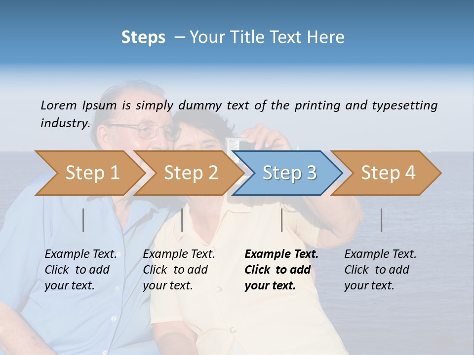 Seniors Taking Photo PowerPoint Template