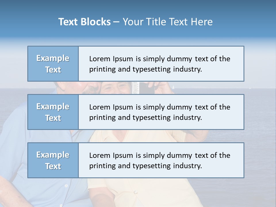 Seniors Taking Photo PowerPoint Template