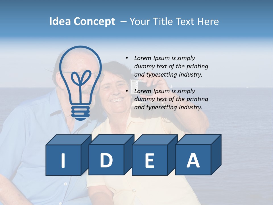 Seniors Taking Photo PowerPoint Template