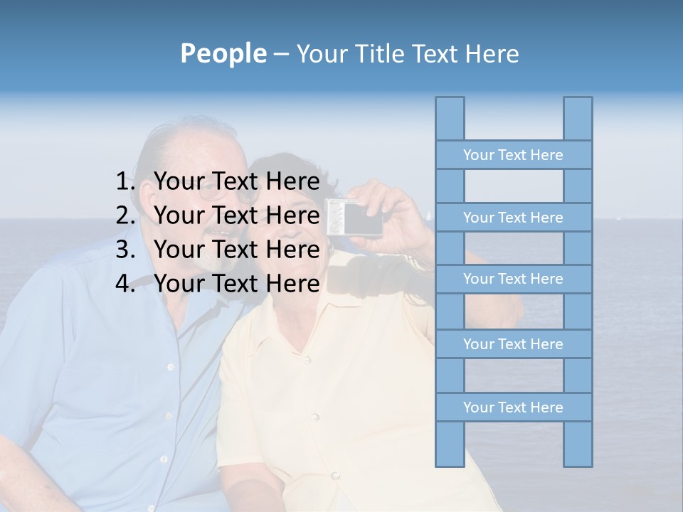 Seniors Taking Photo PowerPoint Template