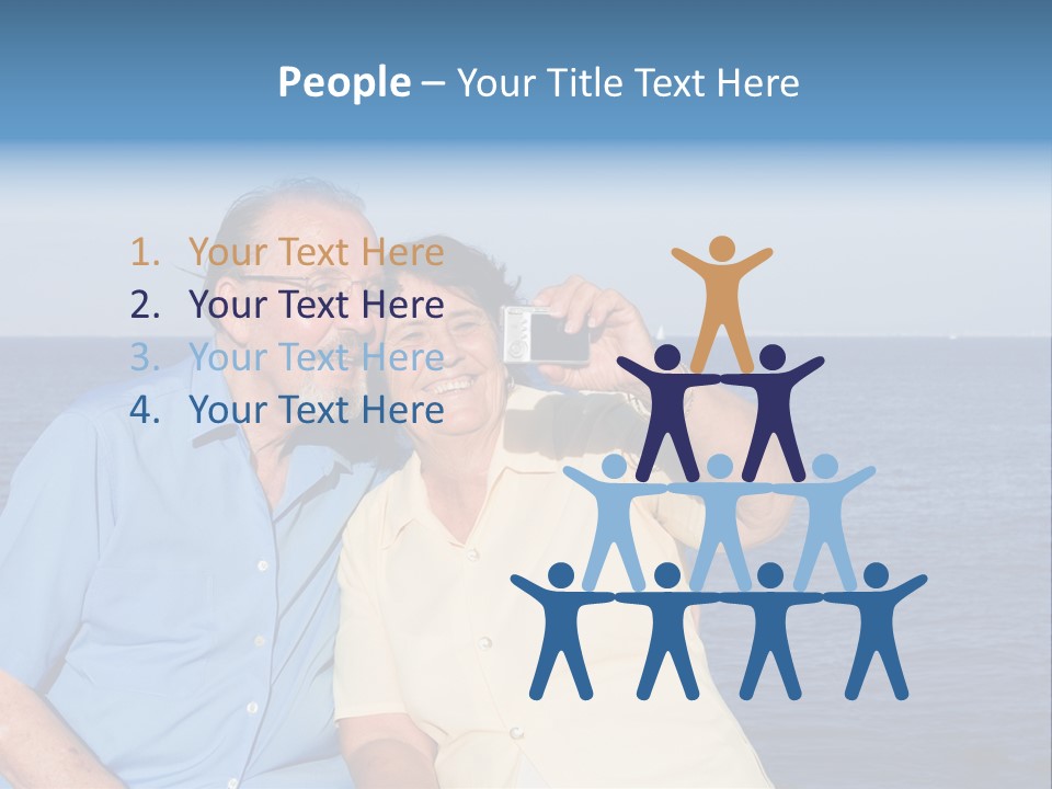 Seniors Taking Photo PowerPoint Template