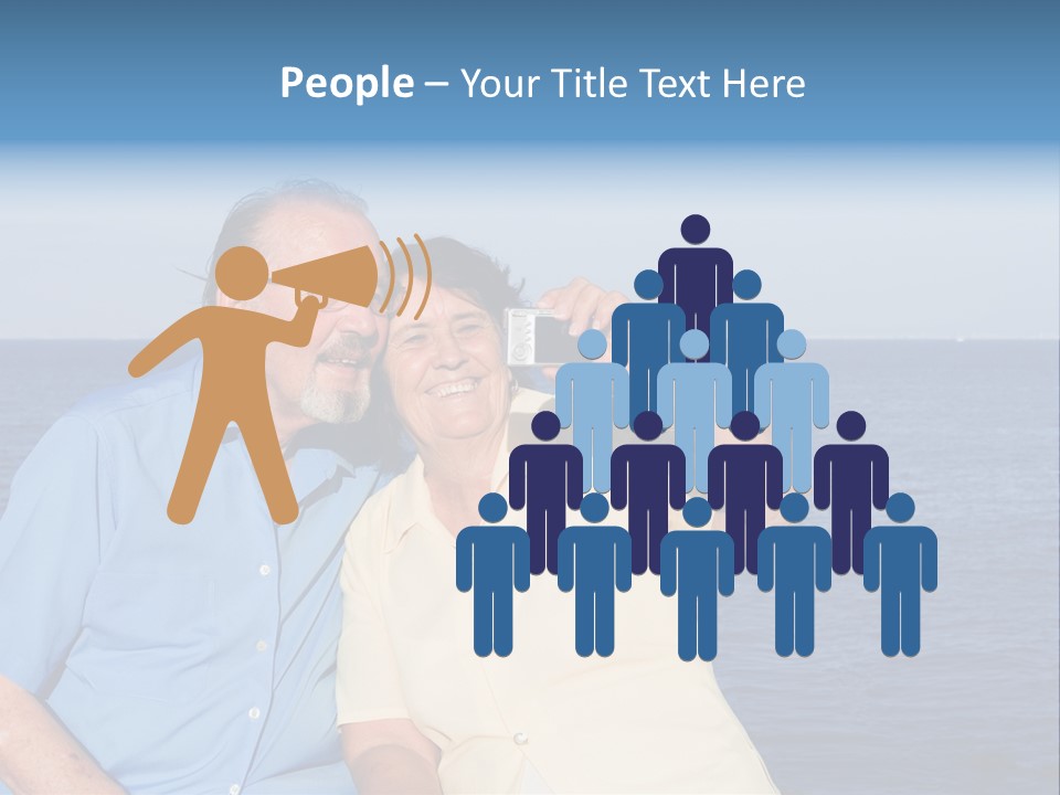 Seniors Taking Photo PowerPoint Template