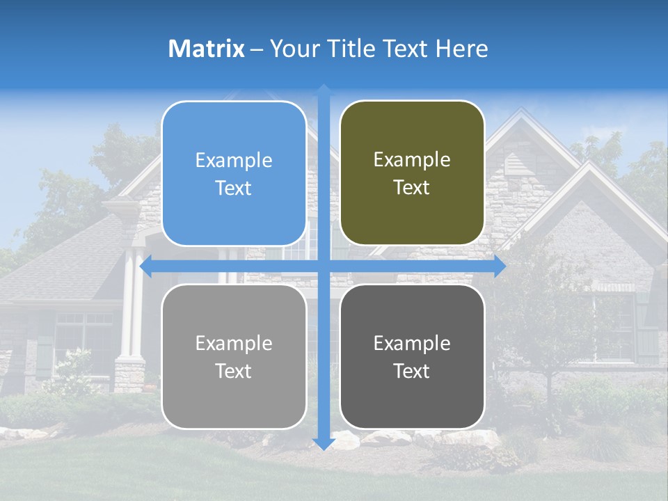 Beautiful Home In A New Development. Great For Real Estate Websites Or Ads. PowerPoint Template