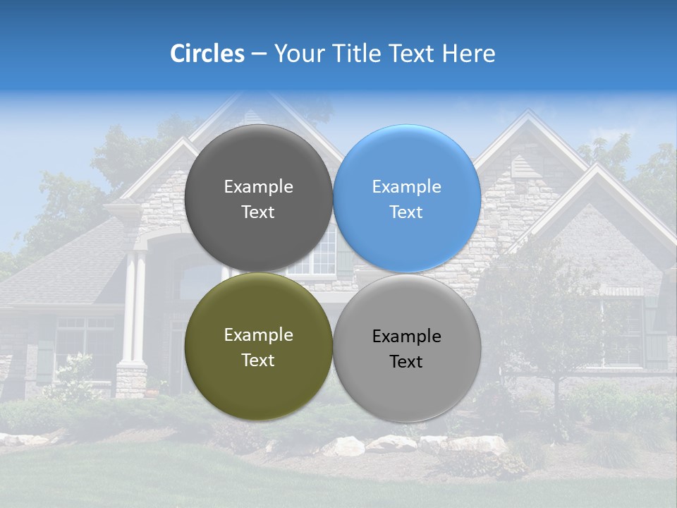 Beautiful Home In A New Development. Great For Real Estate Websites Or Ads. PowerPoint Template