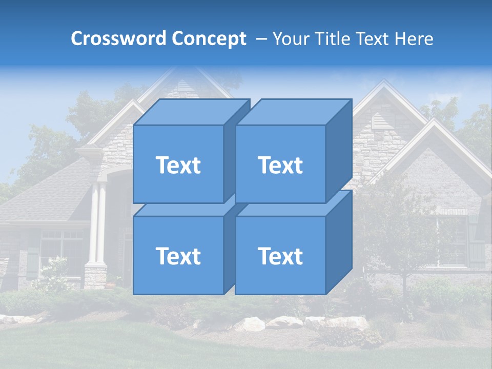 Beautiful Home In A New Development. Great For Real Estate Websites Or Ads. PowerPoint Template