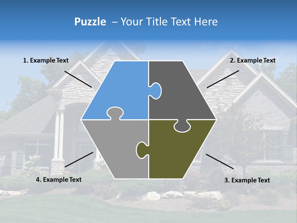 Beautiful Home In A New Development. Great For Real Estate Websites Or Ads. PowerPoint Template