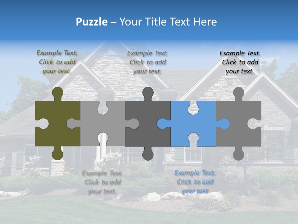 Beautiful Home In A New Development. Great For Real Estate Websites Or Ads. PowerPoint Template