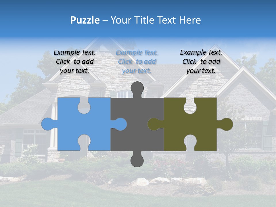 Beautiful Home In A New Development. Great For Real Estate Websites Or Ads. PowerPoint Template