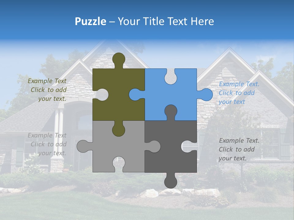 Beautiful Home In A New Development. Great For Real Estate Websites Or Ads. PowerPoint Template