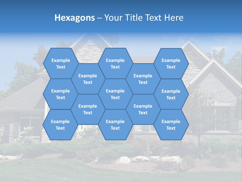 Beautiful Home In A New Development. Great For Real Estate Websites Or Ads. PowerPoint Template