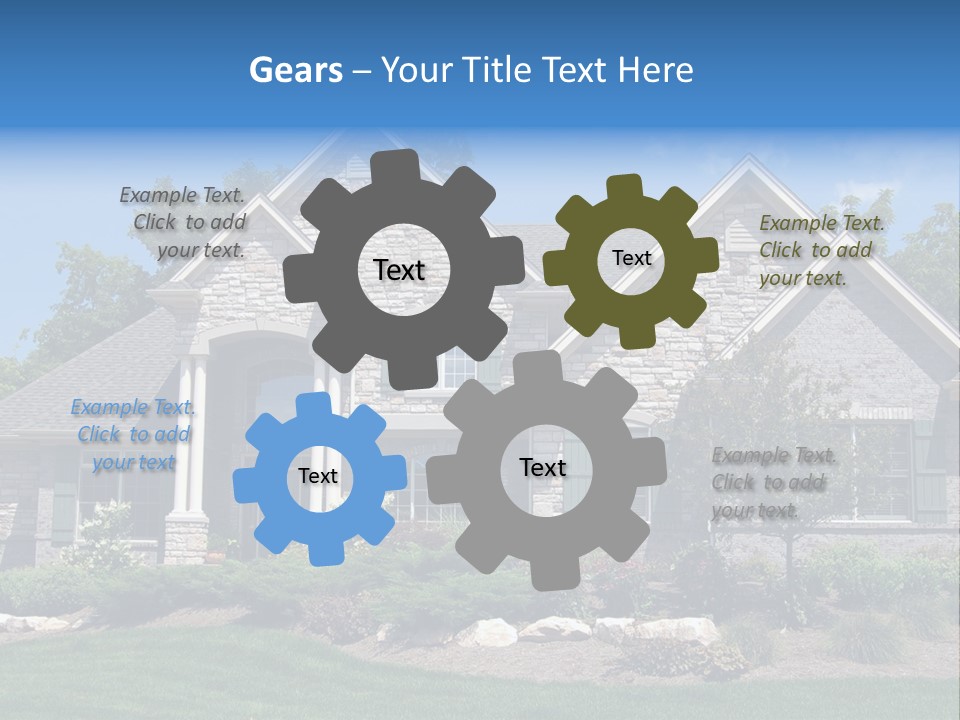 Beautiful Home In A New Development. Great For Real Estate Websites Or Ads. PowerPoint Template