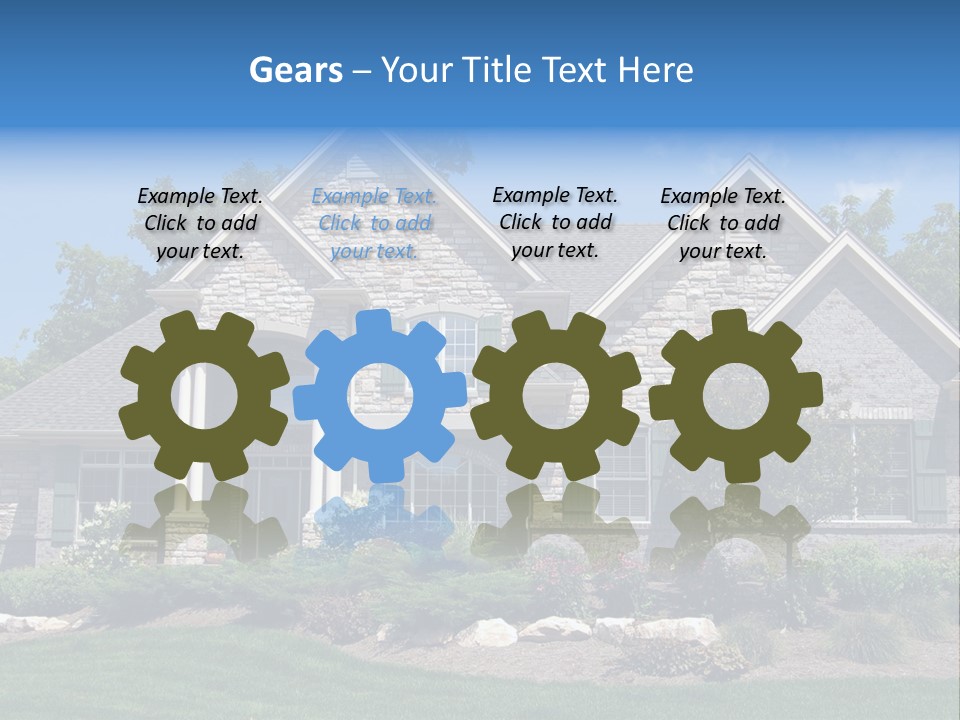 Beautiful Home In A New Development. Great For Real Estate Websites Or Ads. PowerPoint Template