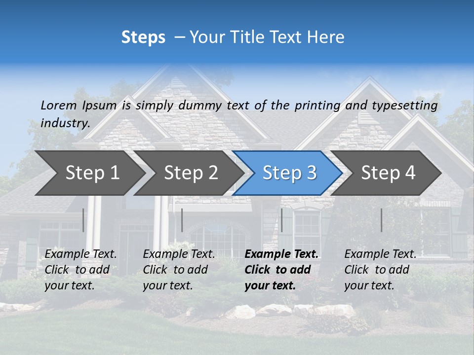 Beautiful Home In A New Development. Great For Real Estate Websites Or Ads. PowerPoint Template