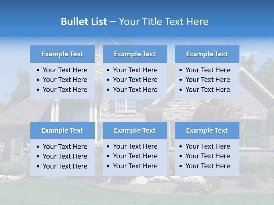 Beautiful Home In A New Development. Great For Real Estate Websites Or Ads. PowerPoint Template